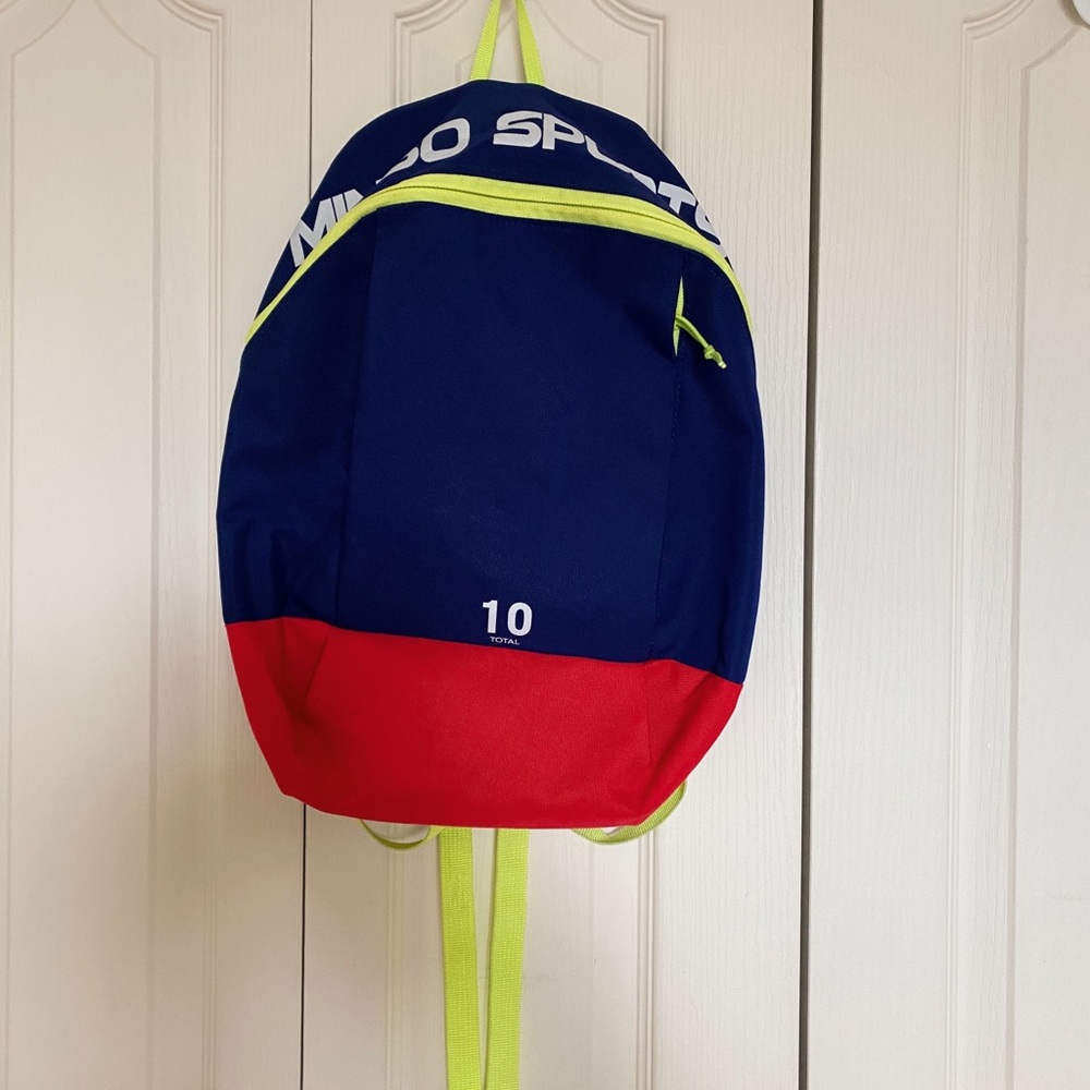 SMALL BACKPACK NAVY BLUE, PINK AND YELLOW